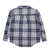 Heavy Flannel Overshirt (Navy / White)