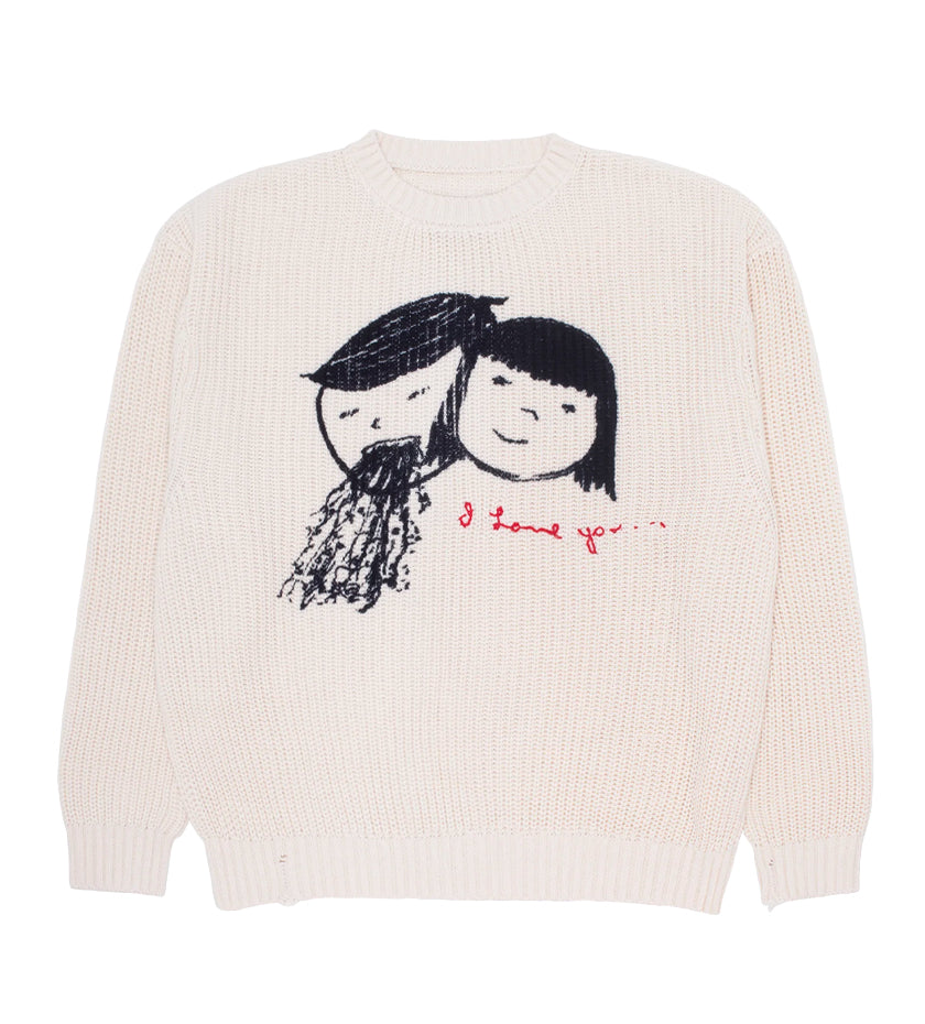 I Love You Knitted Sweater (Ivory)