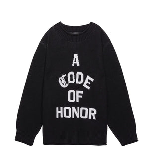 Code Of Honor Sweater (Black)
