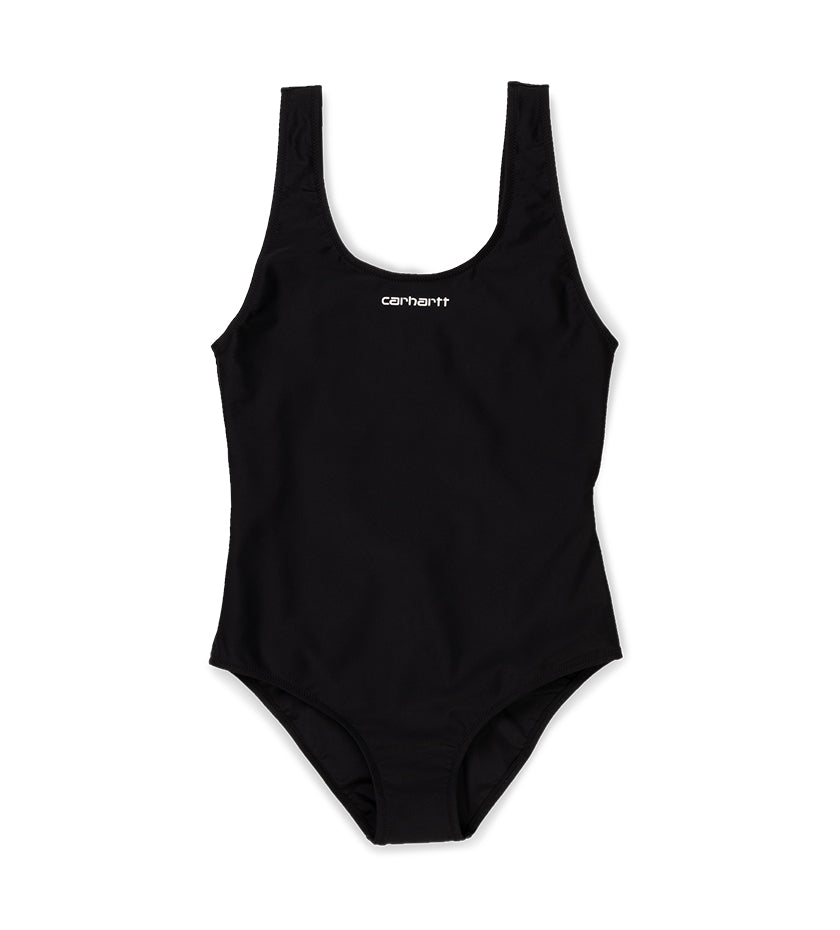 Women's Carhartt Script Swimsuit (Black / White)
