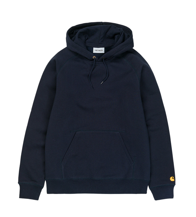 Hooded Chase Sweatshirt Dark Navy Gold Proper