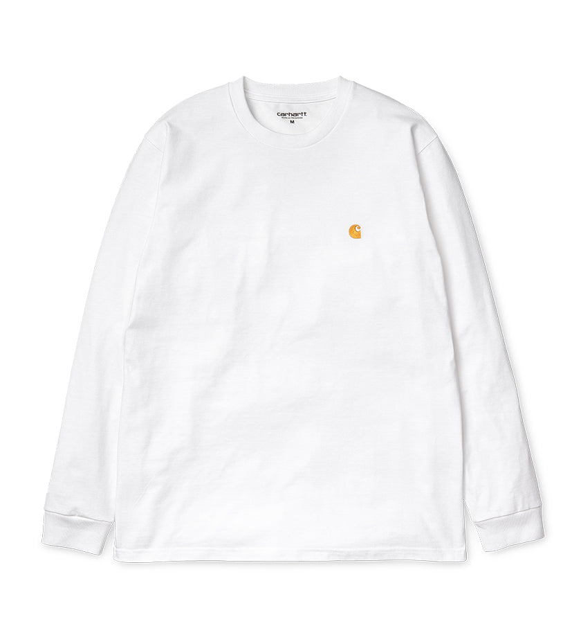 L/S Chase T-Shirt (White / Gold)