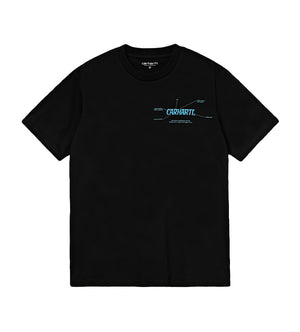 Blueprint T-Shirt (Black / Light Blue)