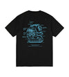 Blueprint T-Shirt (Black / Light Blue)