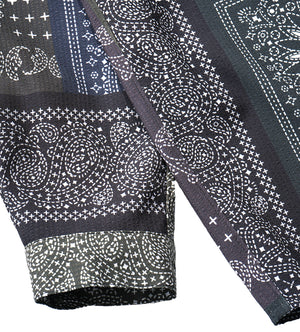 Printed Patchwork Jacket (Khaki)