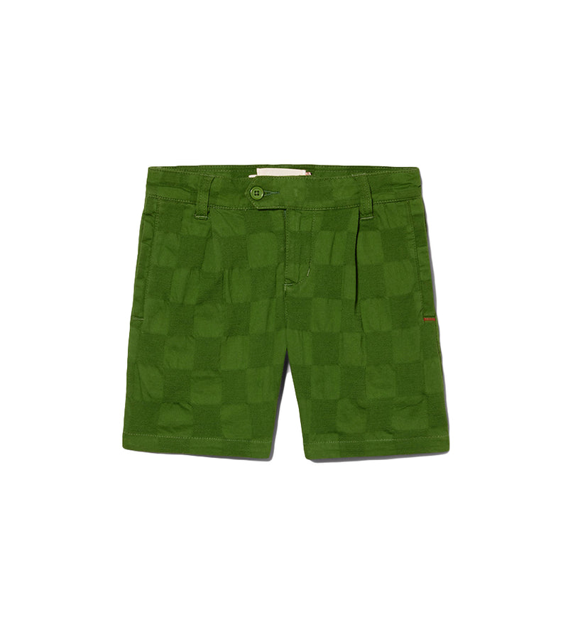 Kids Jazz Jacquard Shorts (Green)