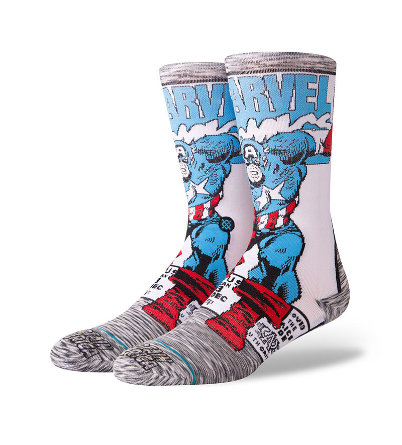 Captain America Comic Socks