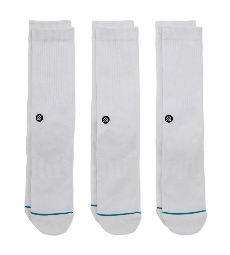 Icon 3-Pack Socks (White)