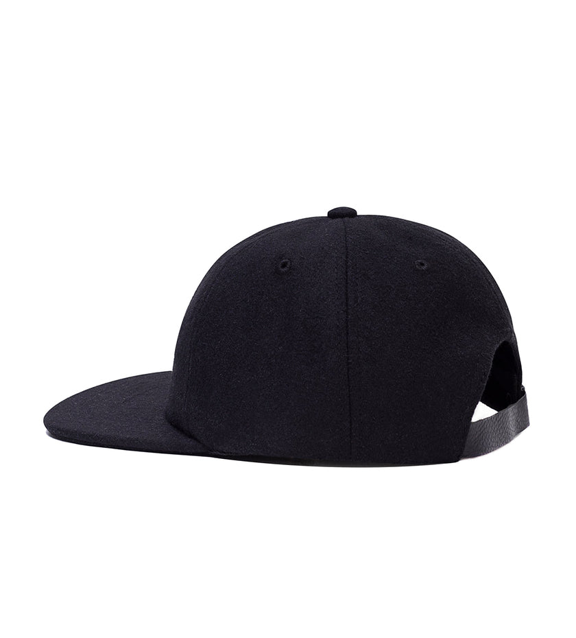 PB Wool Strapback Hat (Black)