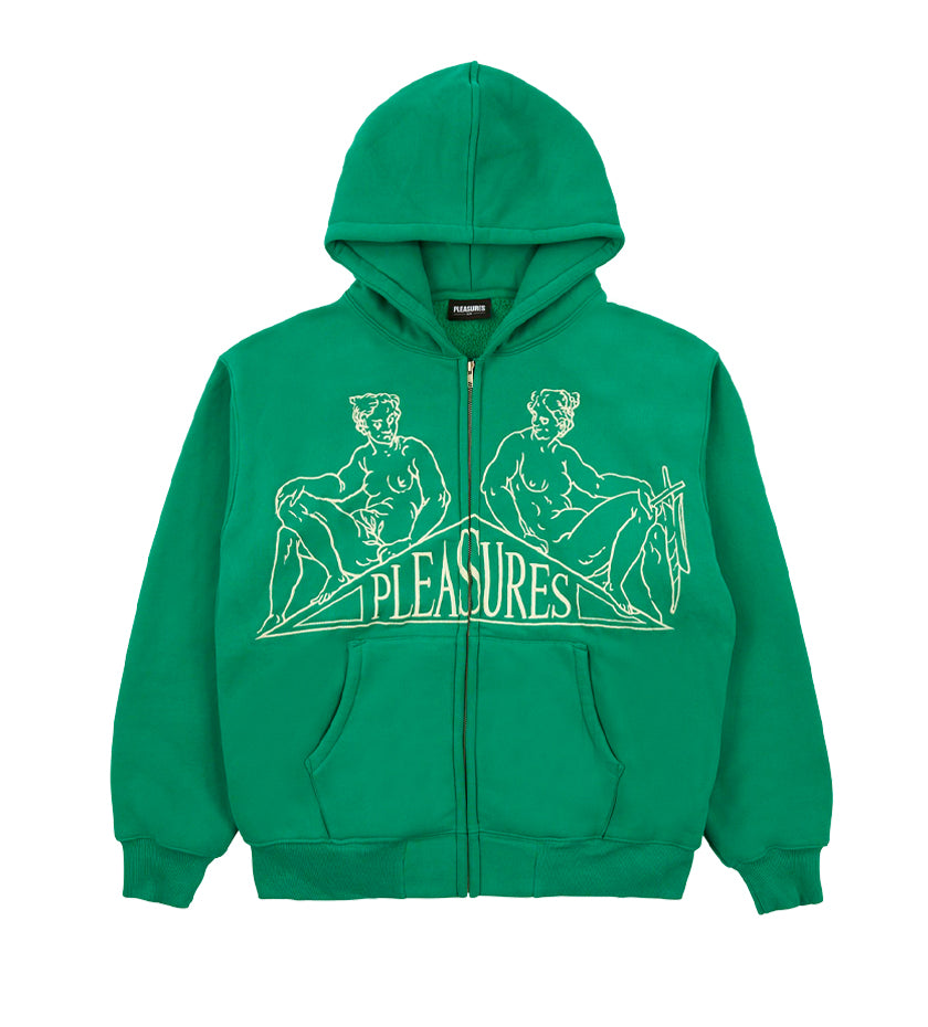 Squeeze Zip Up Hoodie (Green)