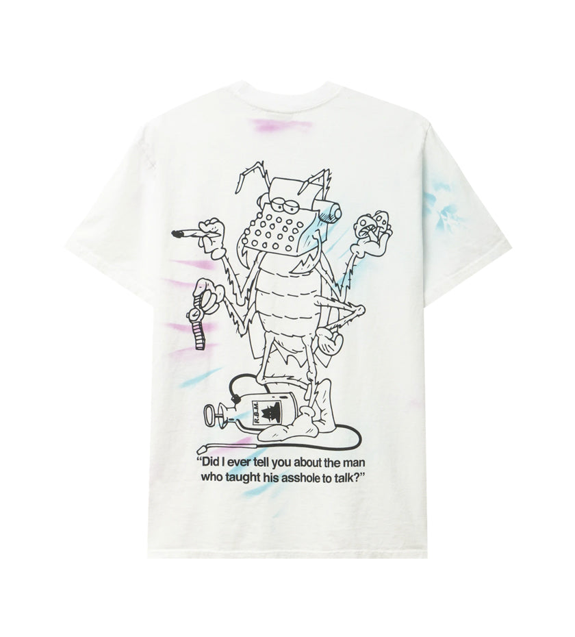 Asshole S/S Tee (White Tie Dye)