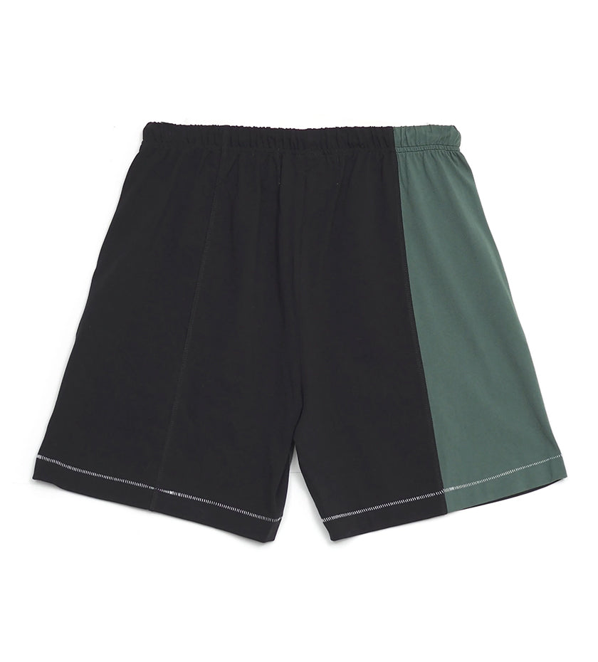 Television Split Shorts (Black / Green)
