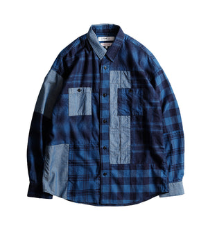 Patchwork Shirt (Rinse Plaid)