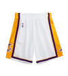 LA Lakers 2009-10 Swingman Shorts (White / Gold)