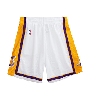 LA Lakers 2009-10 Swingman Shorts (White / Gold)