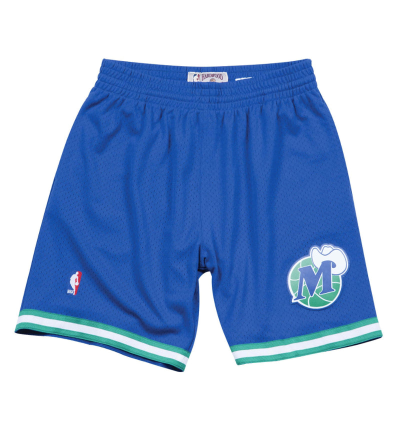 Dallas Mavericks Road Swingman Shorts (Royal / Green)