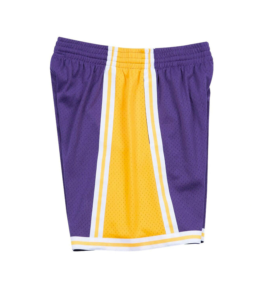 1984-85 LA Lakers NBA Swingman Road Shorts (Purple / Gold)