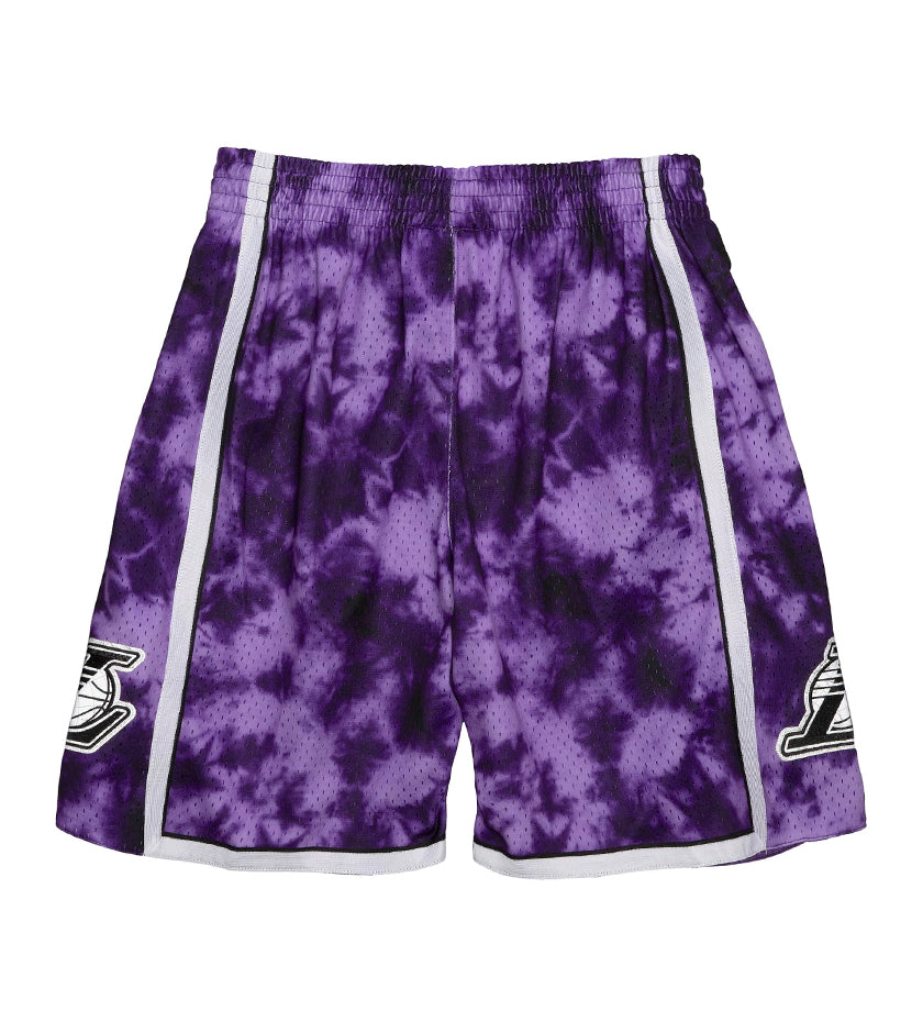2009-10 Los Angeles Lakers Galaxy Swingman Shorts (Purple)