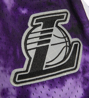 2009-10 Los Angeles Lakers Galaxy Swingman Shorts (Purple)
