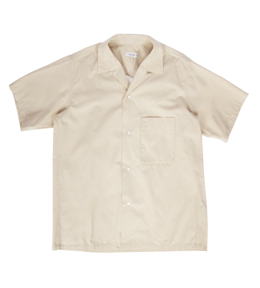 Open Collar Wind H/S Shirt (Natural)