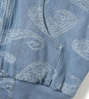 Paisley Denim Jacket (Light Blue)