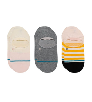 3-Pack Absolute No Show Socks (Pink)