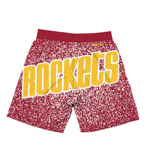 Houston Rockets Jumbotron Sublimated Shorts (Scarlet)